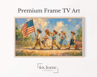 Cornice per la parata patriottica dei bambini, arte televisiva, 4 luglio, Americana (Download digitale) 1053