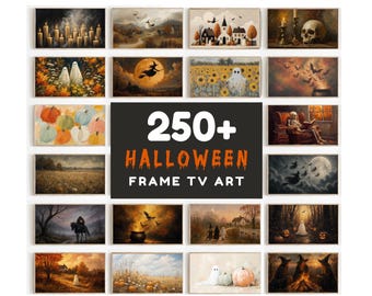 Halloween Frame TV Art Bundle Set of 250, Spooky Vintage Autumn Decor (Digital Download) 105