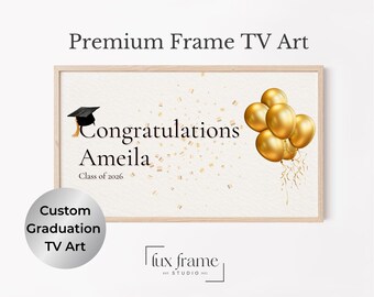 Personalized Graduation Tv Art, Custom Graduation Frame Tv Art, Custom Grad Frame Tv Art, College Grad Tv, High school Grad Tv