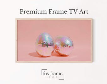 Disco Easter Egg Frame TV Art, Retro-Modern Pastel Decor, Festive Spring Reflections for Frame TV, Playful Digital Download Easter Art 844