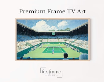 Center Court Tennis Match Samsung Frame TV Art (Digital Download) 902