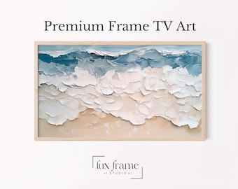 Abstract Coastal Waves Samsung Frame TV Art (Digital Download) 912