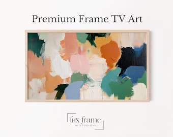 Abstract Gestural Brushstrokes Samsung Frame TV Art (Digital Download) 889