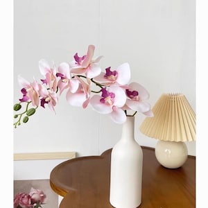 31 Inch Real Touch Butterfly Orchid – Realistic Silk Flower Spray for Wedding Decor, Elegant Home Arrangements & Special Gifts for Her