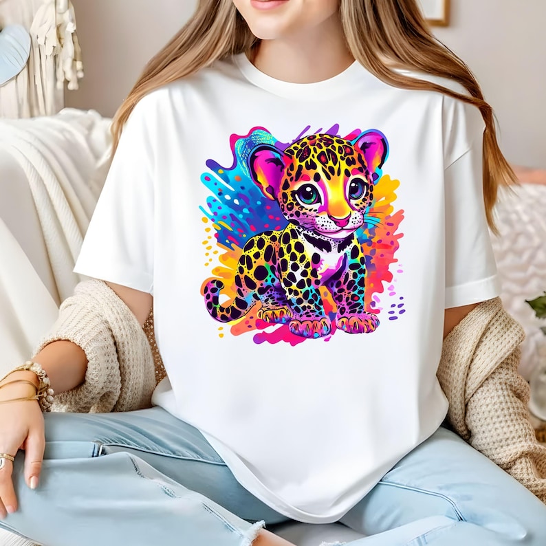 90s Inspired Tiger Shirt, Watercolor Tiger Tshirt, Retro Nostalgic 90s Kids Tee, Trendy Tiger Youth Birthday Gift.