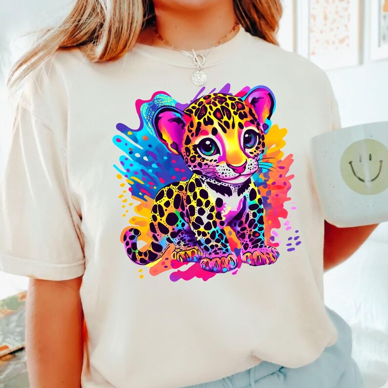90s Inspired Tiger Shirt, Watercolor Tiger Tshirt, Retro Nostalgic 90s Kids Tee, Trendy Tiger Youth Birthday Gift.