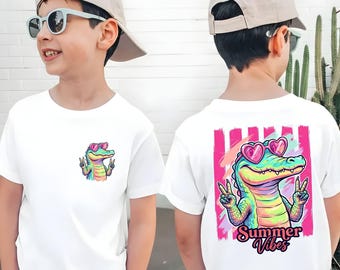 Funny Summer Alligator Youth Shirt, Later Gator Toddler T-shirt, See You Later Alligator Tee, Cute Crocodile Kids Summer Gift.