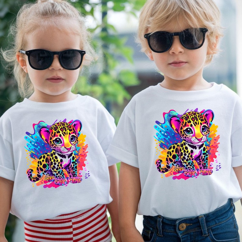 90s Inspired Tiger Shirt, Watercolor Tiger Tshirt, Retro Nostalgic 90s Kids Tee, Trendy Tiger Youth Birthday Gift.