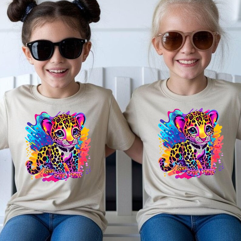 90s Inspired Tiger Shirt, Watercolor Tiger Tshirt, Retro Nostalgic 90s Kids Tee, Trendy Tiger Youth Birthday Gift.