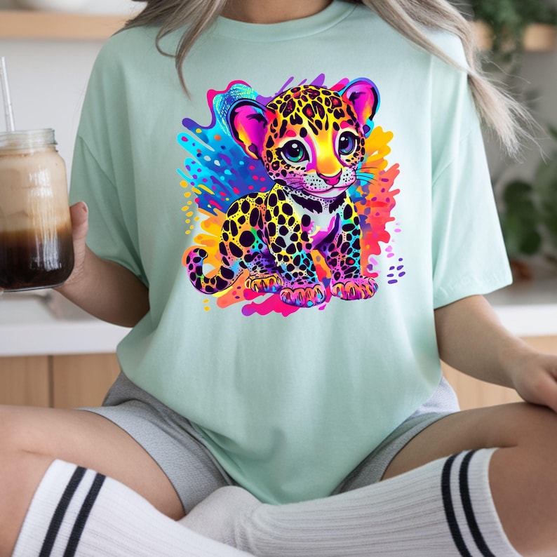 90s Inspired Tiger Shirt, Watercolor Tiger Tshirt, Retro Nostalgic 90s Kids Tee, Trendy Tiger Youth Birthday Gift.
