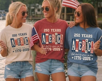 Christian American Flag Comfort Colors Shirt, Faith and Freedom 250 Years Anniversary Tee, Patriotic Christian 1776-2026 4th of July TShirt.