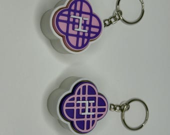 2-Pack K-pop Demon Hunter Inspired Keychain Clickers | Blue Switch Fidget Toy | 3D Printed Kpop Fan Gift