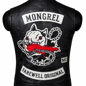 Outlaw MC 4 Aces Embroidered Patch | Biker Vest Or Jacket Sew-On