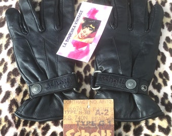 未使用Schott NYC WINTER LEATHER GLOVE BLACK PXL_20231218_175027089.jpg?