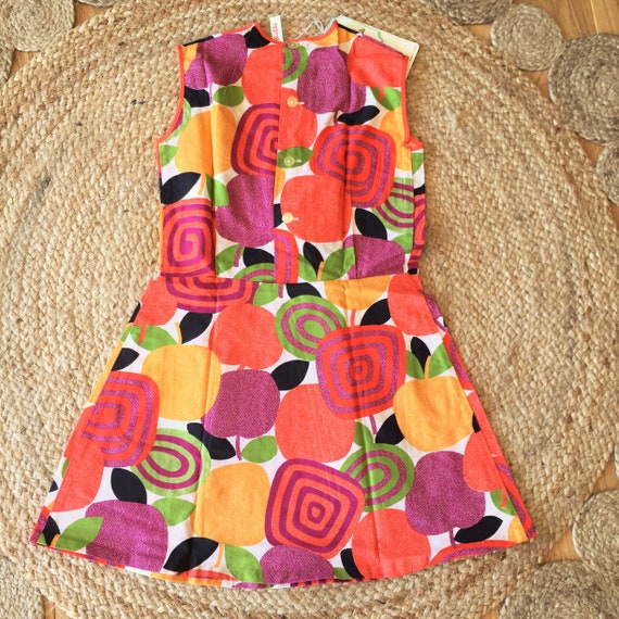 French 1960s Girl Vintage Summer Dress & Lace Det… - image 6