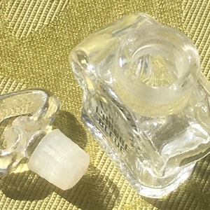 Guerlain 1960s MINIATURE PERFUME BOTTLE ~ L'Heure Bleue ~ 2ml ~ Empty ~ Unused : New Old Stock from the Pochet du Courval Glassware  Company