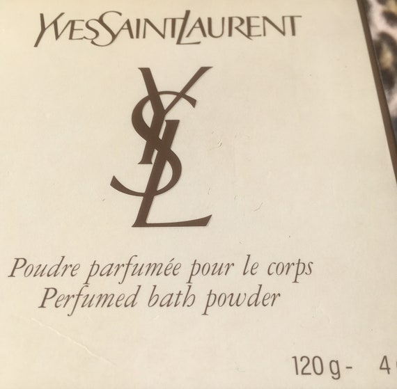 French Yves St Laurent 1970s "Y" Perfume Bath POW… - image 8
