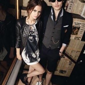 French Designer The Kooples Women Skinny Slim Pants - Black & Red Bold Design with Logo - Rock'n Roll Spirit - Rare Print - Mint -XS/S -W:26 image 8