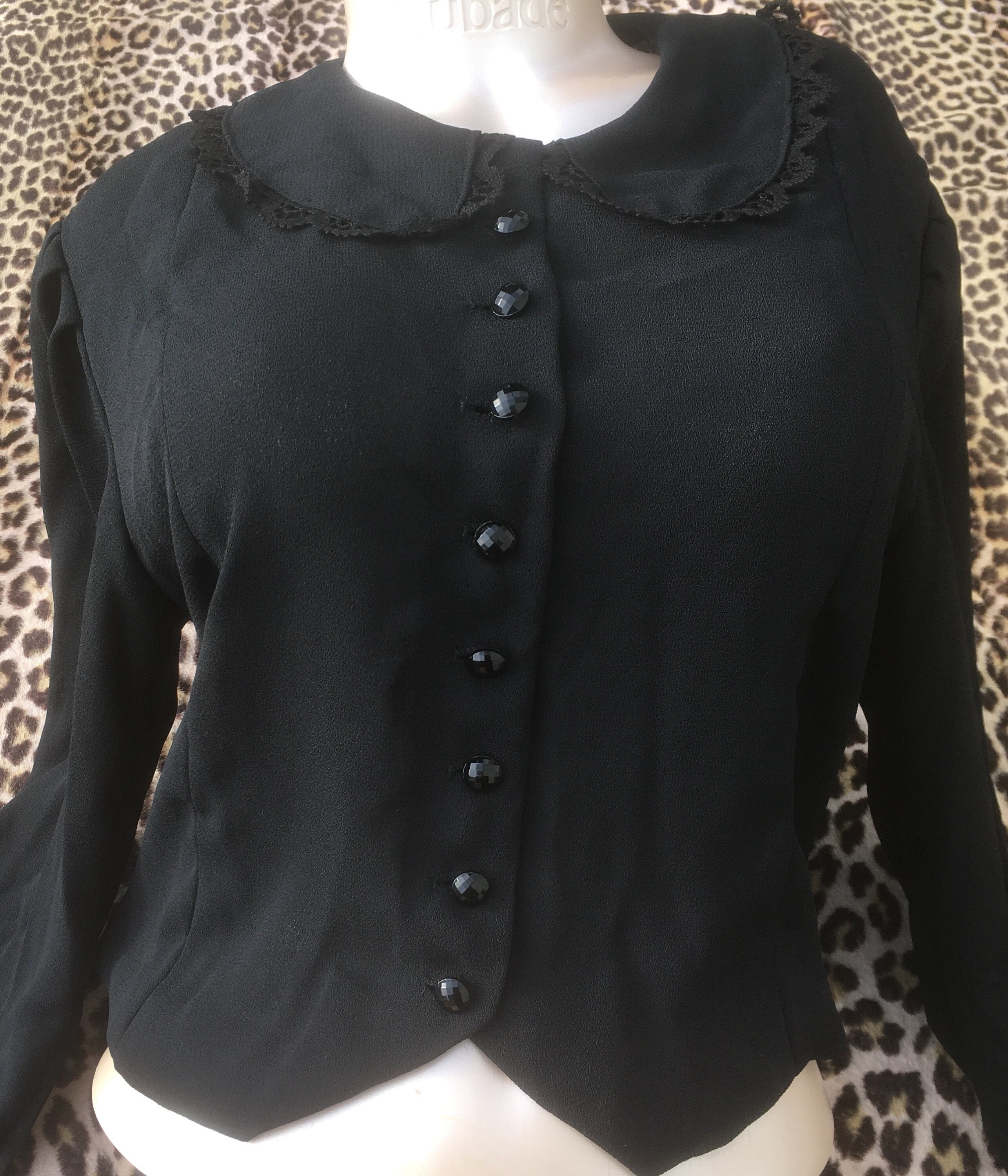 black funeral blouse