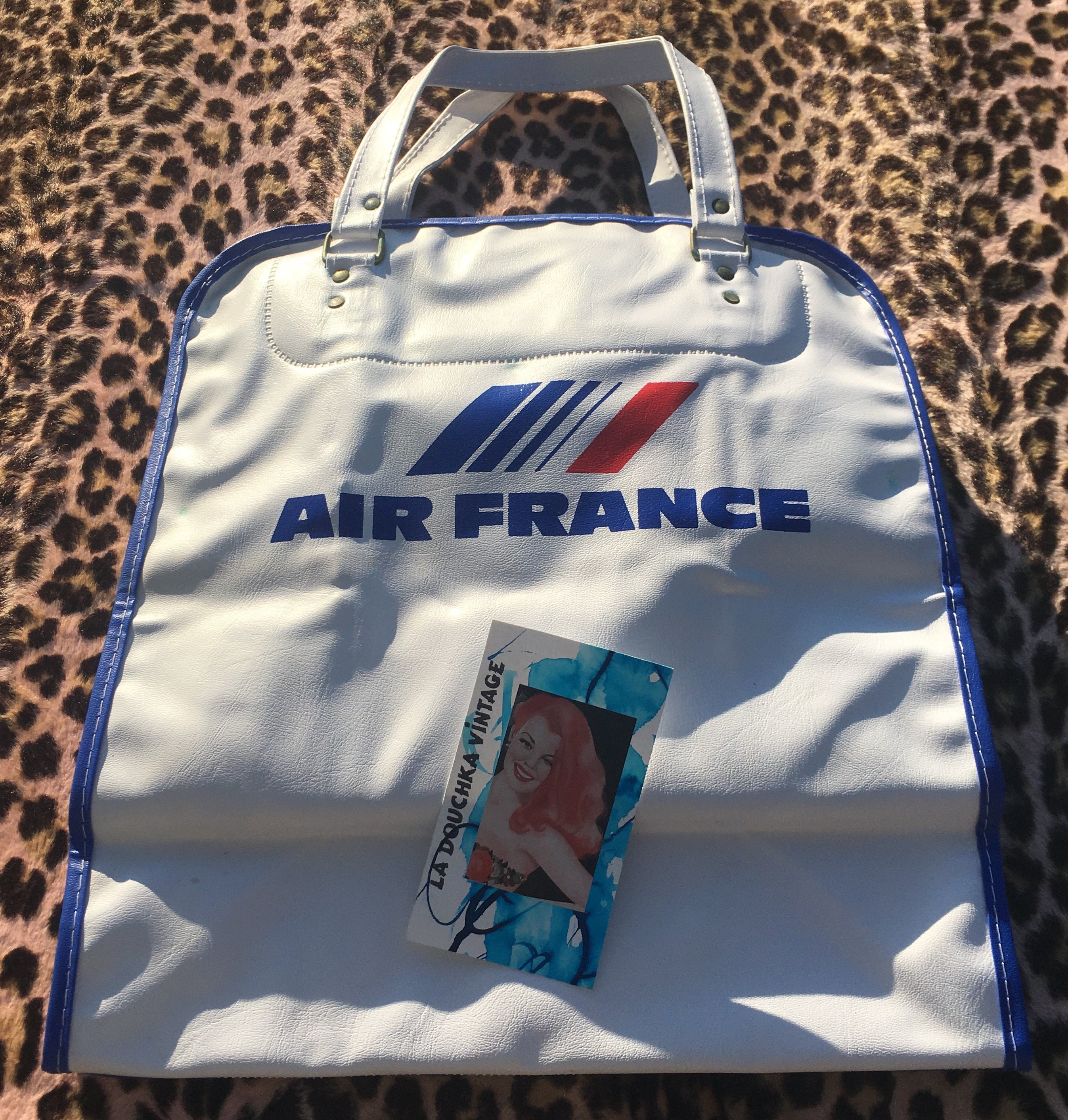 AIR FRANCE 布製トランク French AIR FRANCE 1960s Airline Carry-on / Travel / Flight / Cabin