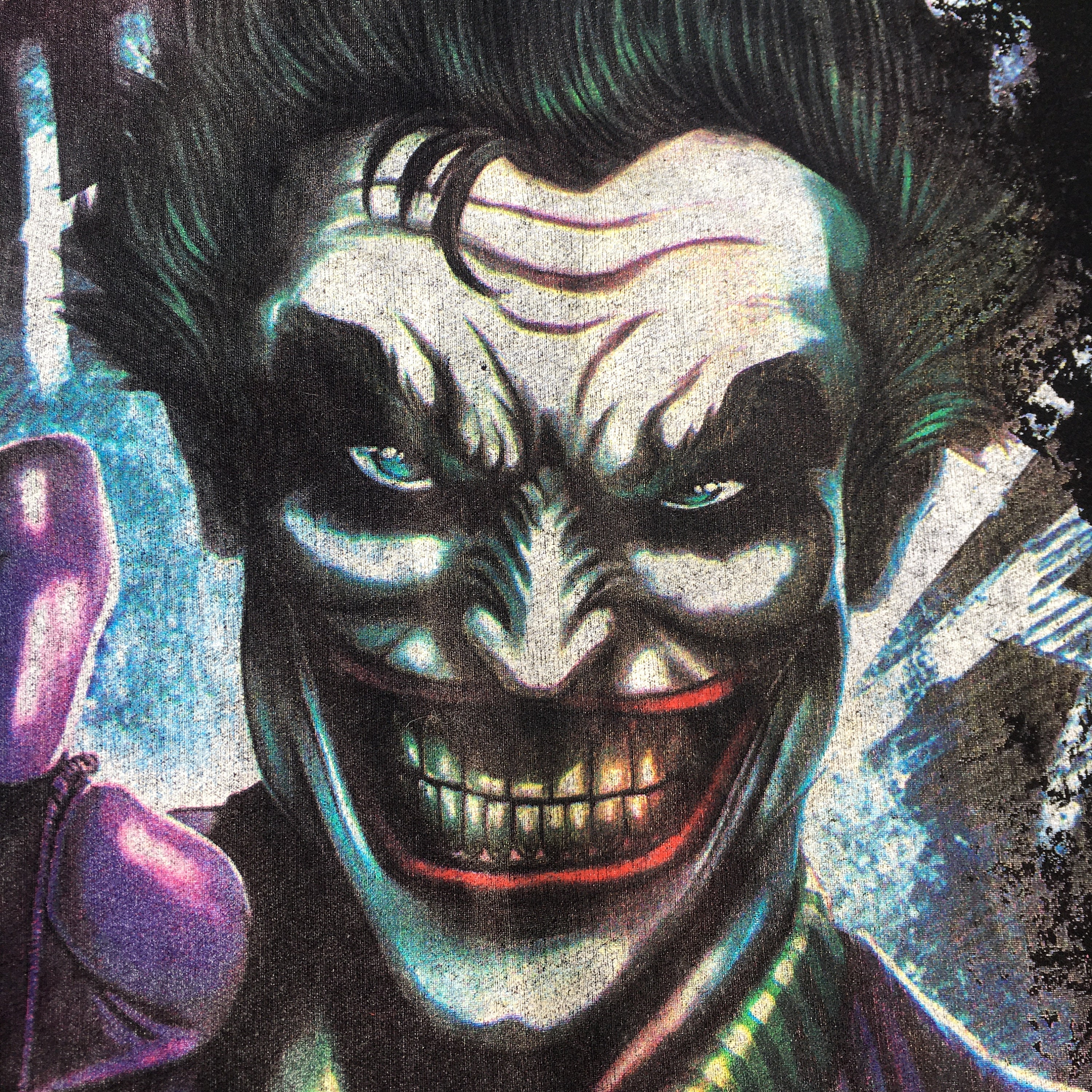 Tokuno Shima 1980s THE JOKER SWEATSHIRT Sweater ~ Black Cotton