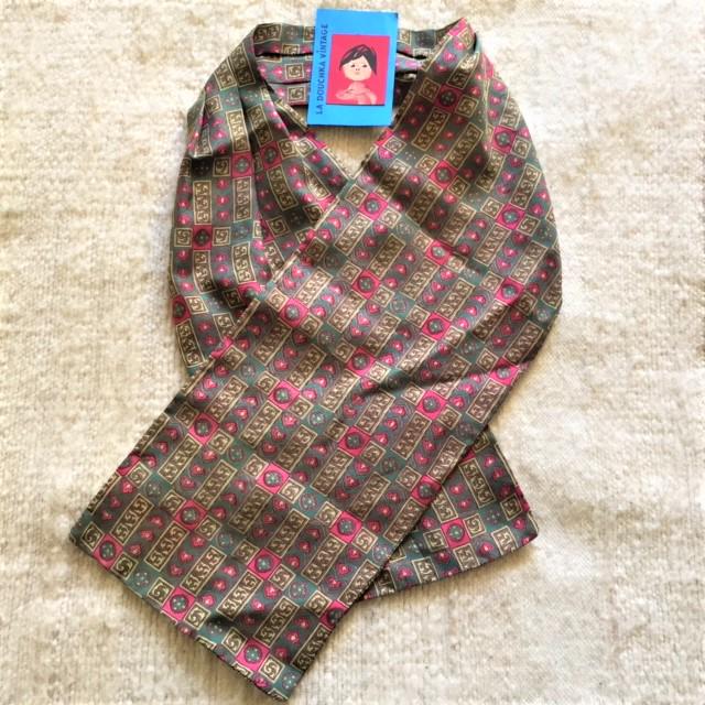 【 VINTAGE 】 Silk Lavaliere Scarf VINTAGE 】 Silk Lavaliere Scarf