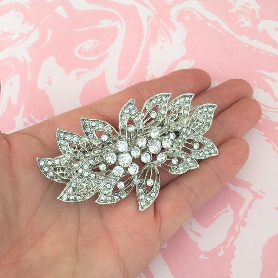 French Woman Vintage Large Hair Clip Barrette - Lo