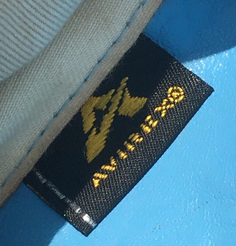 AVIREX 1980s Women JACKET & Patches ~ Iconic Bomber Style ~ Baby Blue Leather ~ Made in USA ~ Rare Vintage ~ S image 13