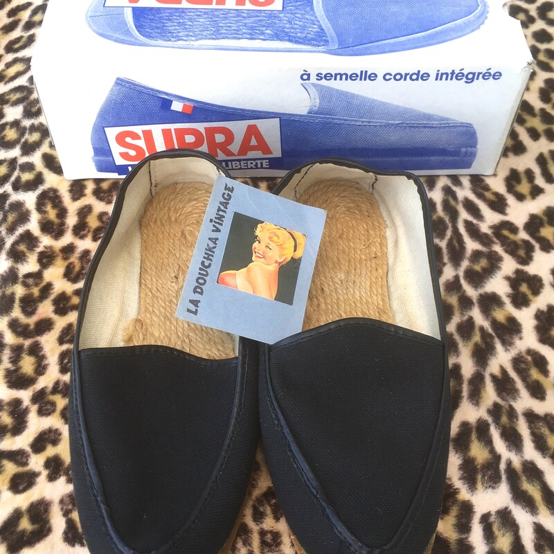 Espadrilles SUPRA T39 Neuves Sans Emballage - Made In France - Vintage
