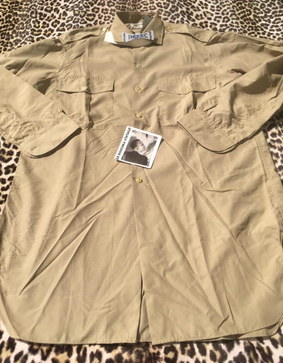 トップス 1950s French Army Field Officer Shirt 1950s French Army Field Shirt, M47 Deadstock, Size M to XL