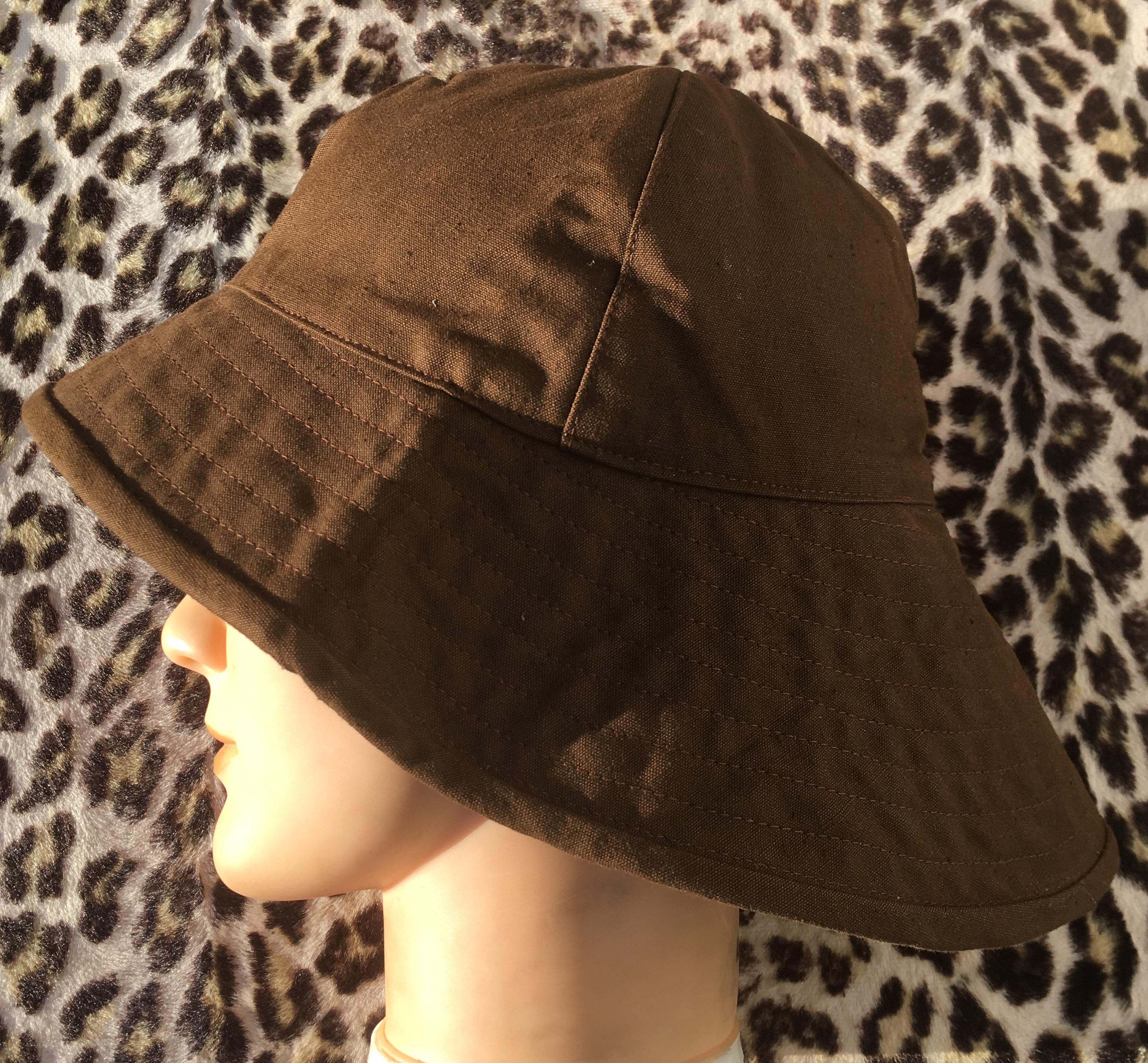 French 1950s FISHERMAN / WORKWEAR / SNCF Railroad Hat ~stitched