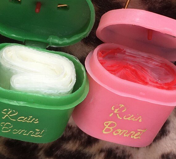 French 1950s Women Accordion RAIN / HAT Lot … Gem