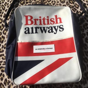 Vintage British Airways Flight Bag - Etsy
