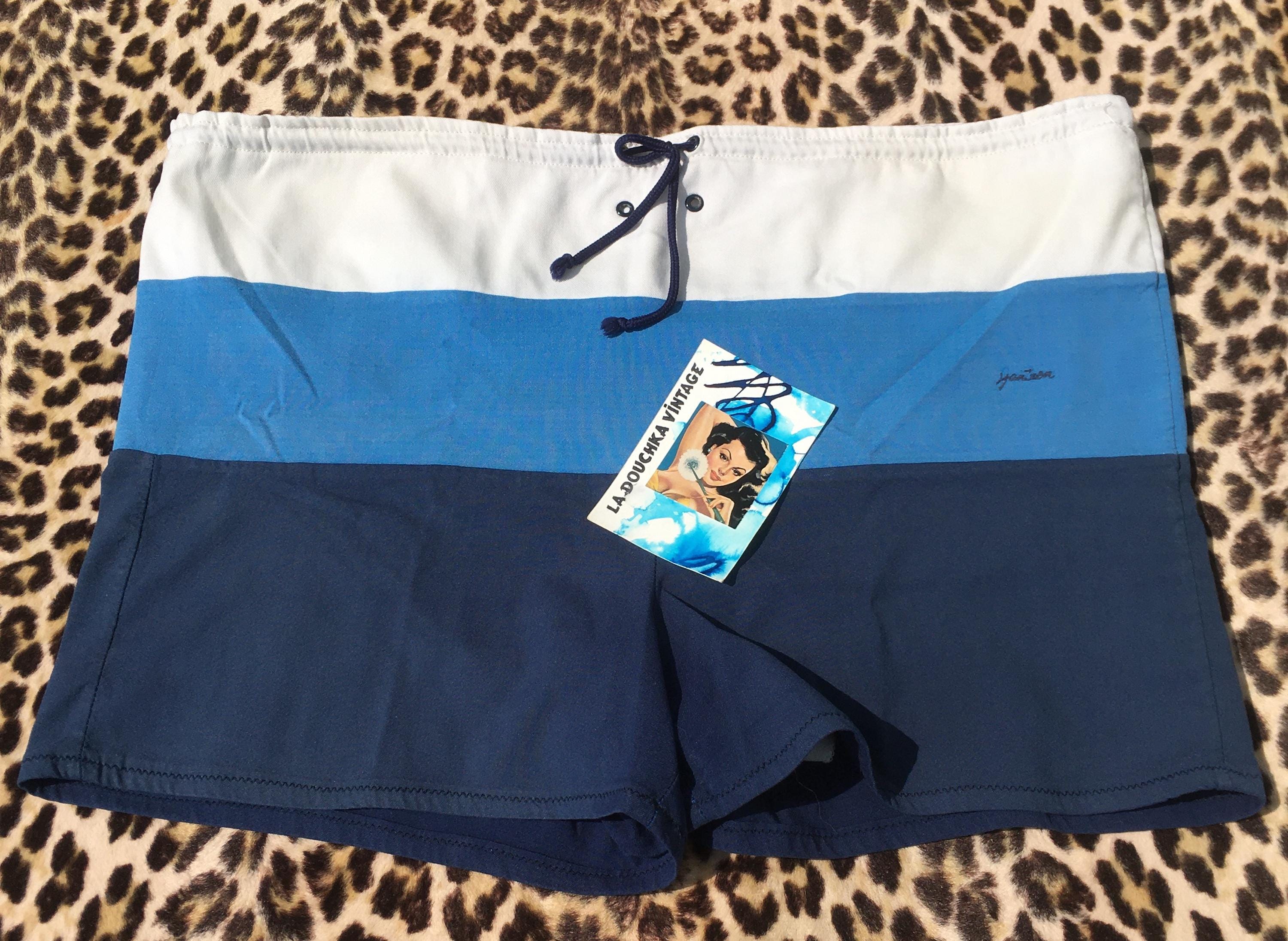 Short De Bain Vintage Jantzen Homme Taille 36 - Marron Années 60/70 - Sport Rétro