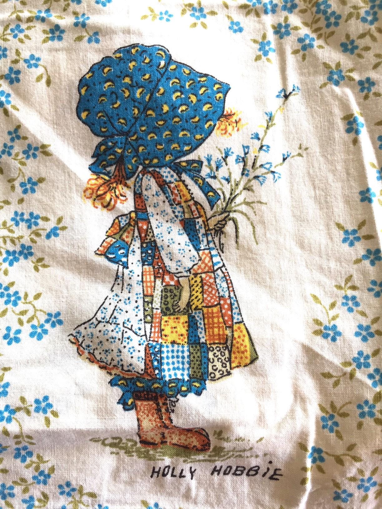 ホリーホビー柄 ヴィンテージカーテン ノスタルジック アンティーク 子供部屋 Holly Hobbie 1970s Retro Children Handmade Cotton Duvet Cover
