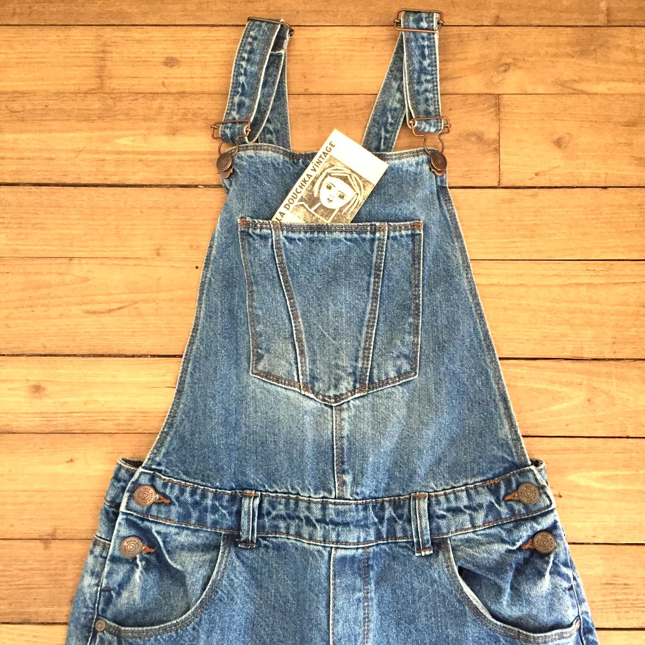 Jeanslatzhose Damen - Denim Overall Jumpsuit Vintage Loose Fit Mit Taschen Kurz Oder Lang