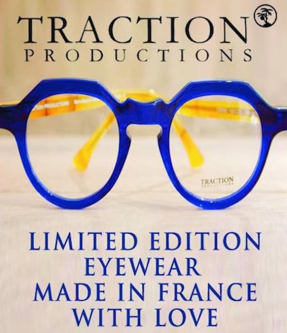 TRACTION PRODUCTIONS Danae Blond annees 1980 Femmes LUNETTES luxueuses Chic Retro Design Made in France Perfect vintage Etsy France