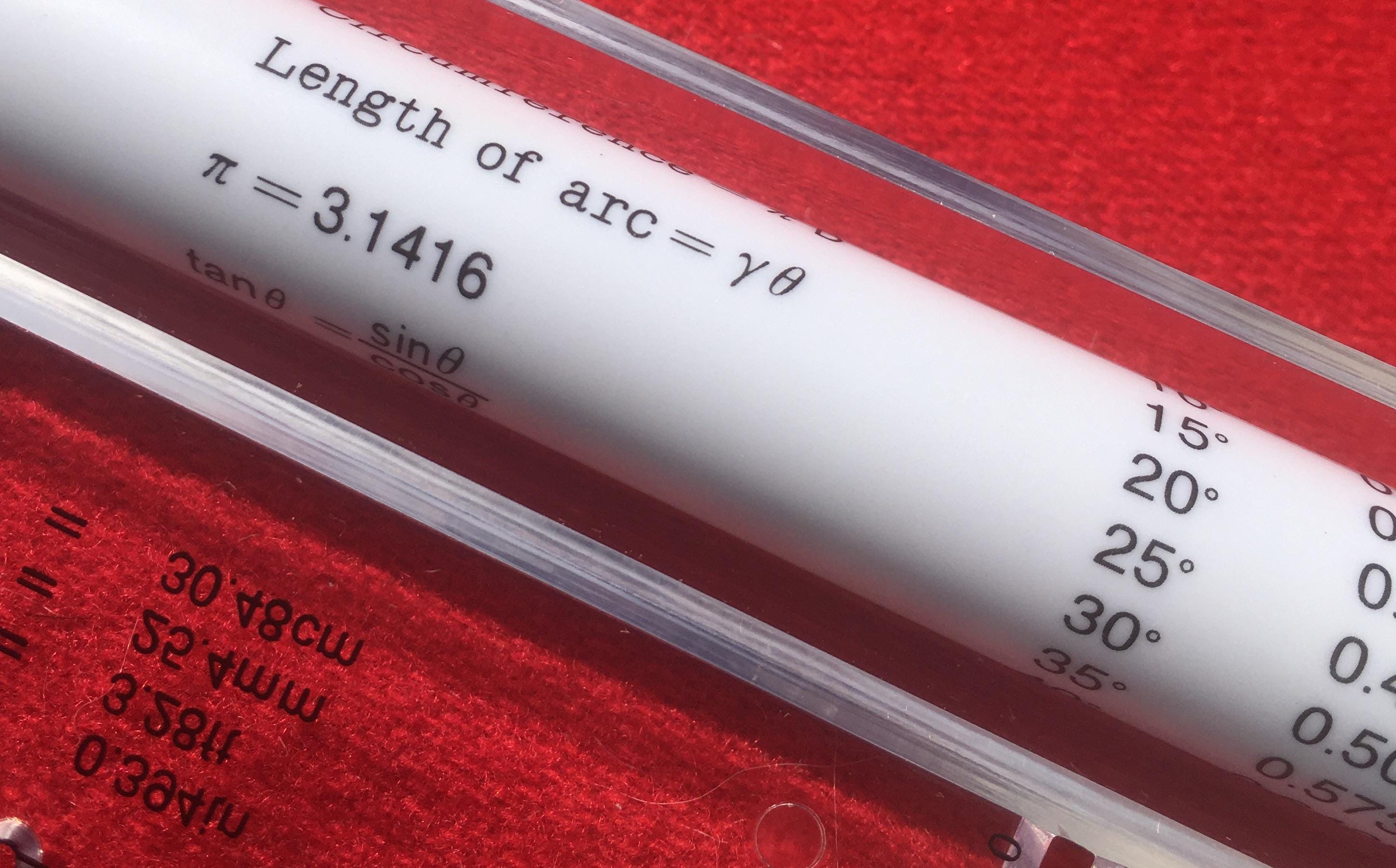 Antic Calculation Ruler Antique Rolling Ruler