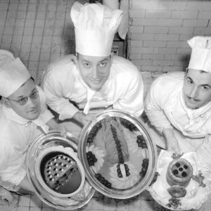 French 1980s Tall TOQUE CHEF HAT ~ White Cotton - Pleated ~ Iconic ...