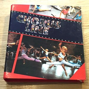 A Chorus Line Movie 1980s Vintage School 2 Ring Binder Folder - Colour