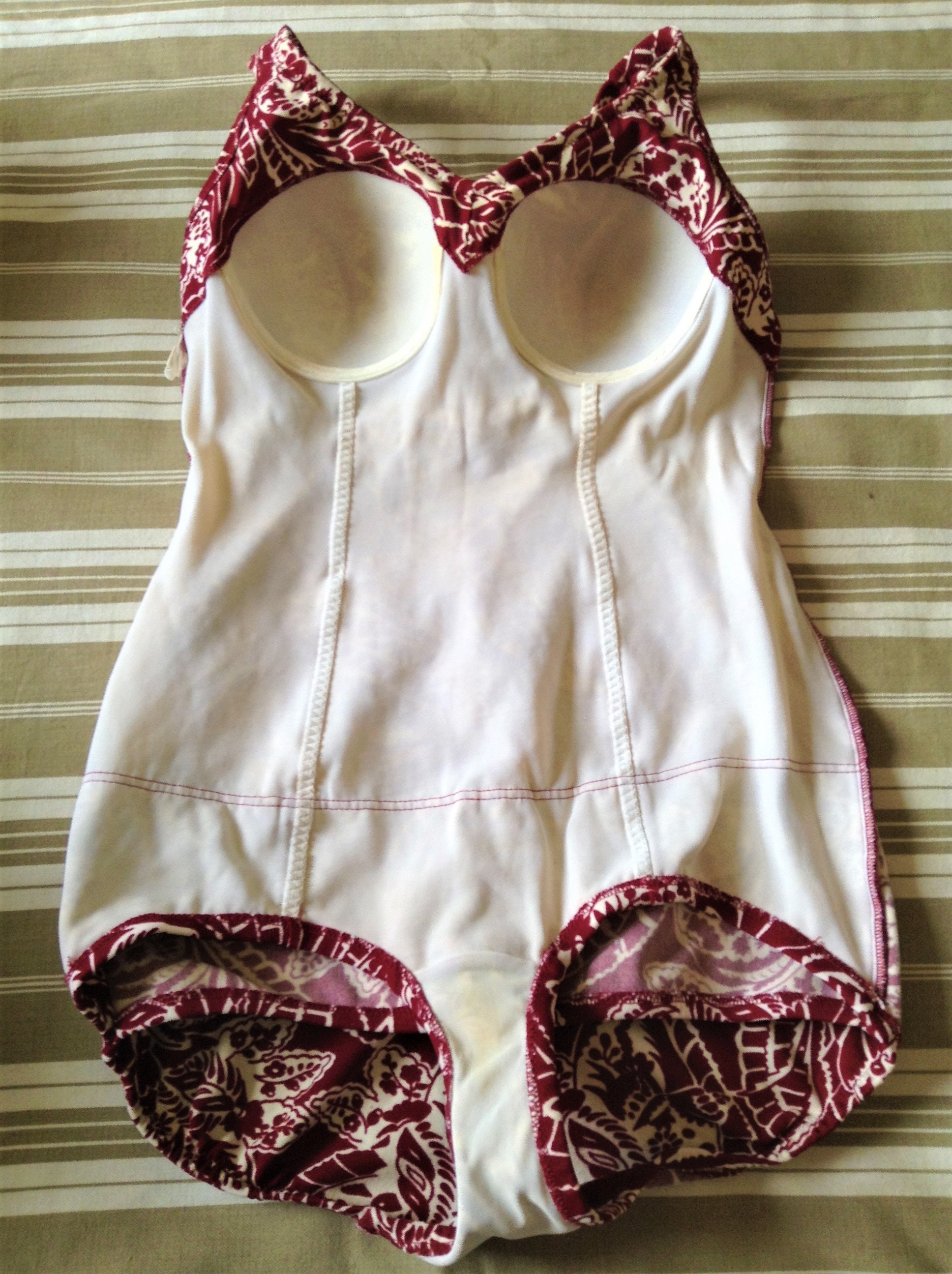 Triumph 1950s Vintage Woman 1 Piece Bathing Suit Swimsuit