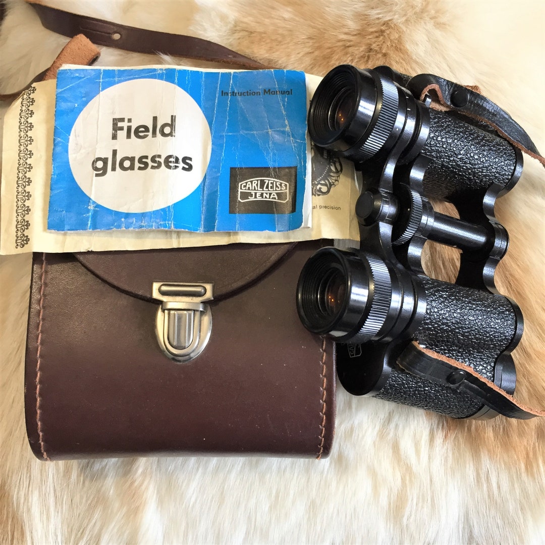 German Carl Zeiss Jena DDR Field Binoculars 8 X 30 W Jenoptem Multi