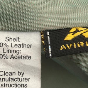 AVIREX 1980s Women JACKET & Patches ~ Iconic Bomber Style ~ Baby Blue Leather ~ Made in USA ~ Rare Vintage ~ S image 14