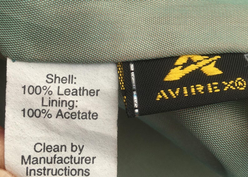 AVIREX 1980s Women JACKET & Patches ~ Iconic Bomber Style ~ Baby Blue Leather ~ Made in USA ~ Rare Vintage ~ S image 14