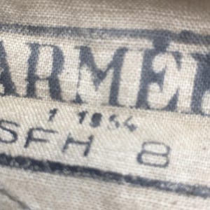 French Army 1950s Men Military M47 FIELD PANTS~ Green Gabardine~ Stamped & Dated 1954 ~ Bakelite Buttons ~ Deadstock / Unworn Surplus ~ W:30