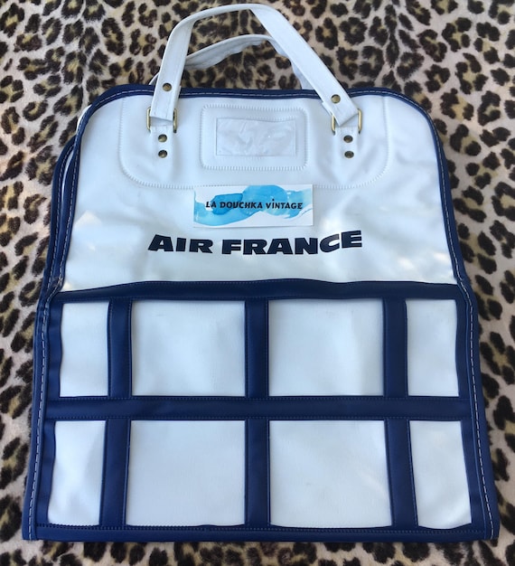 60年代　ヴィンテージ　エアラインバッグ　「AIR FRANCE」 French AIR FRANCE 1960s Airlines Carry-on /travel /flight / Cabin