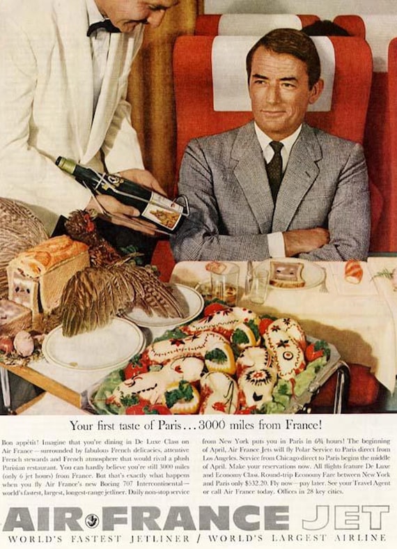 フランスのエアフランス 1960年代 航空機用スーツケース～旅行/機内