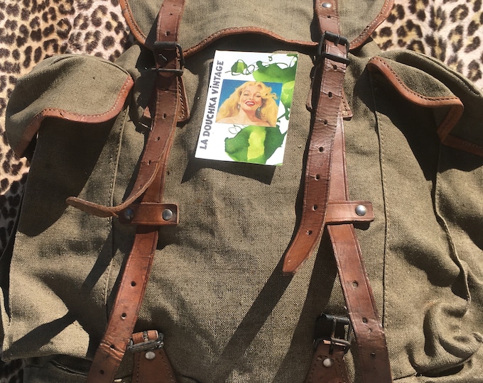 Lafuma for the French Army 1950s Militaria BACKPACK RUCKSACK BAG ...