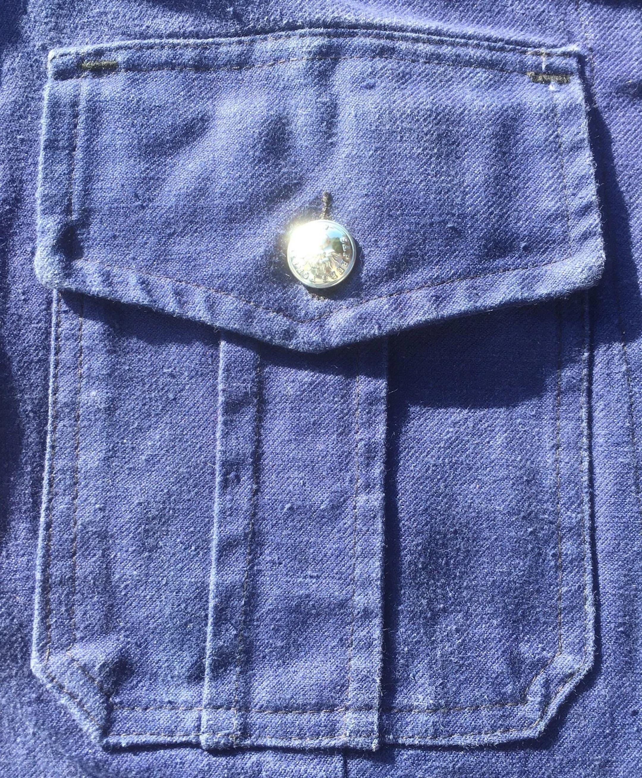 40s Fabram indigo twill fireman JKT
