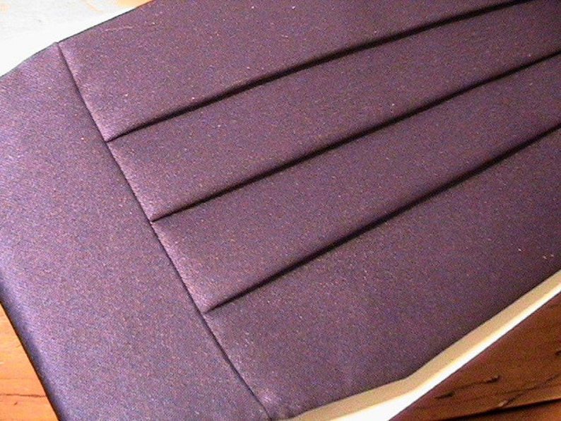 New In Vintage Box Navy Blue Silk Vintage 1960s Men Cummerbund Tuxedo Formal Belt